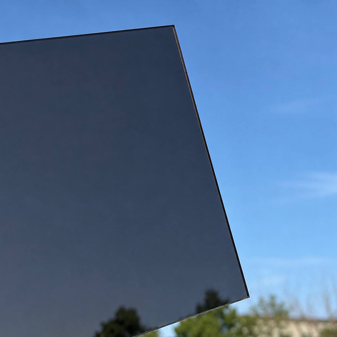 монолитный поликарбонат 12мм графит 2УФ антивандальный BauGlas FSX professional