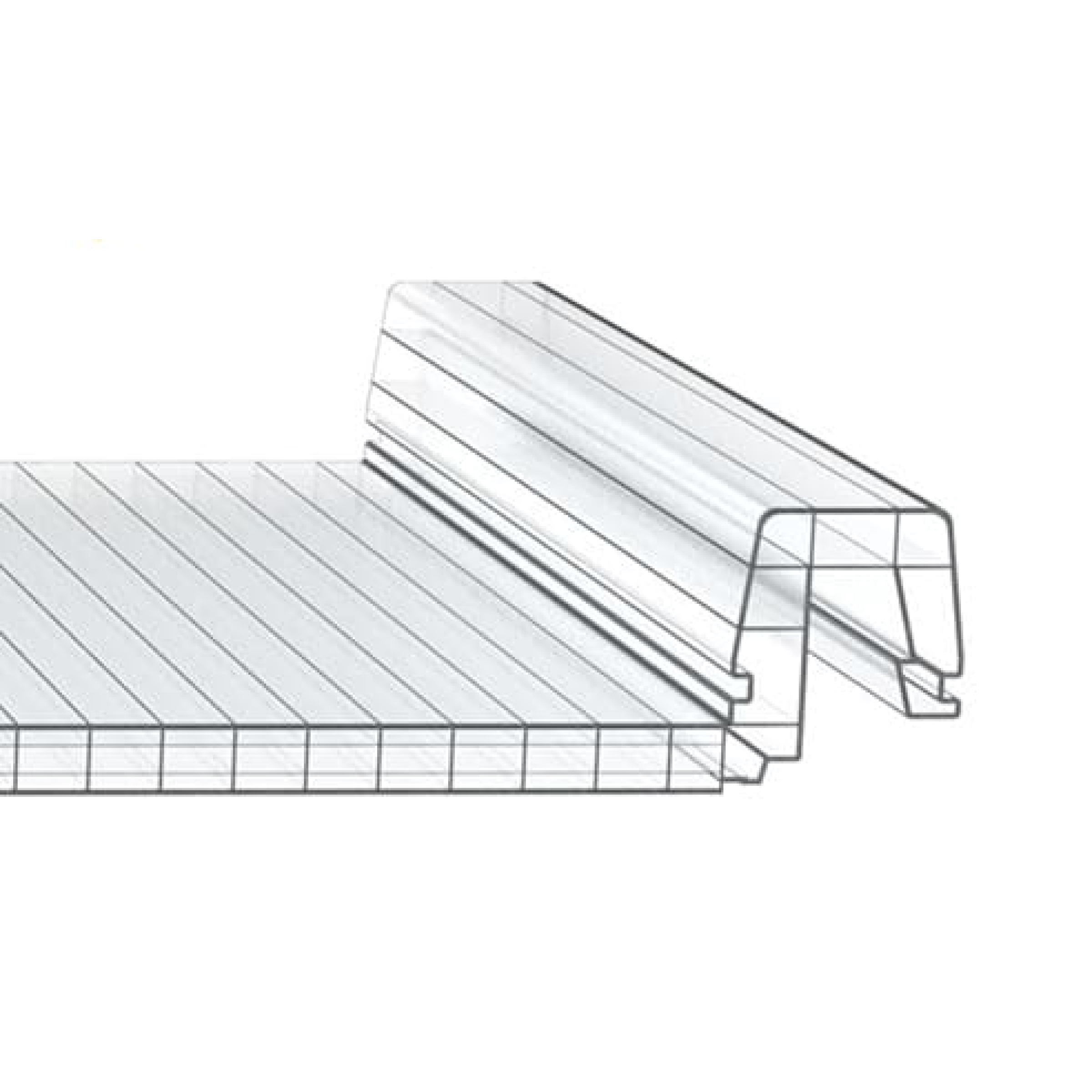 Покрівельна панель MFP PC 2610-10-4 прозора