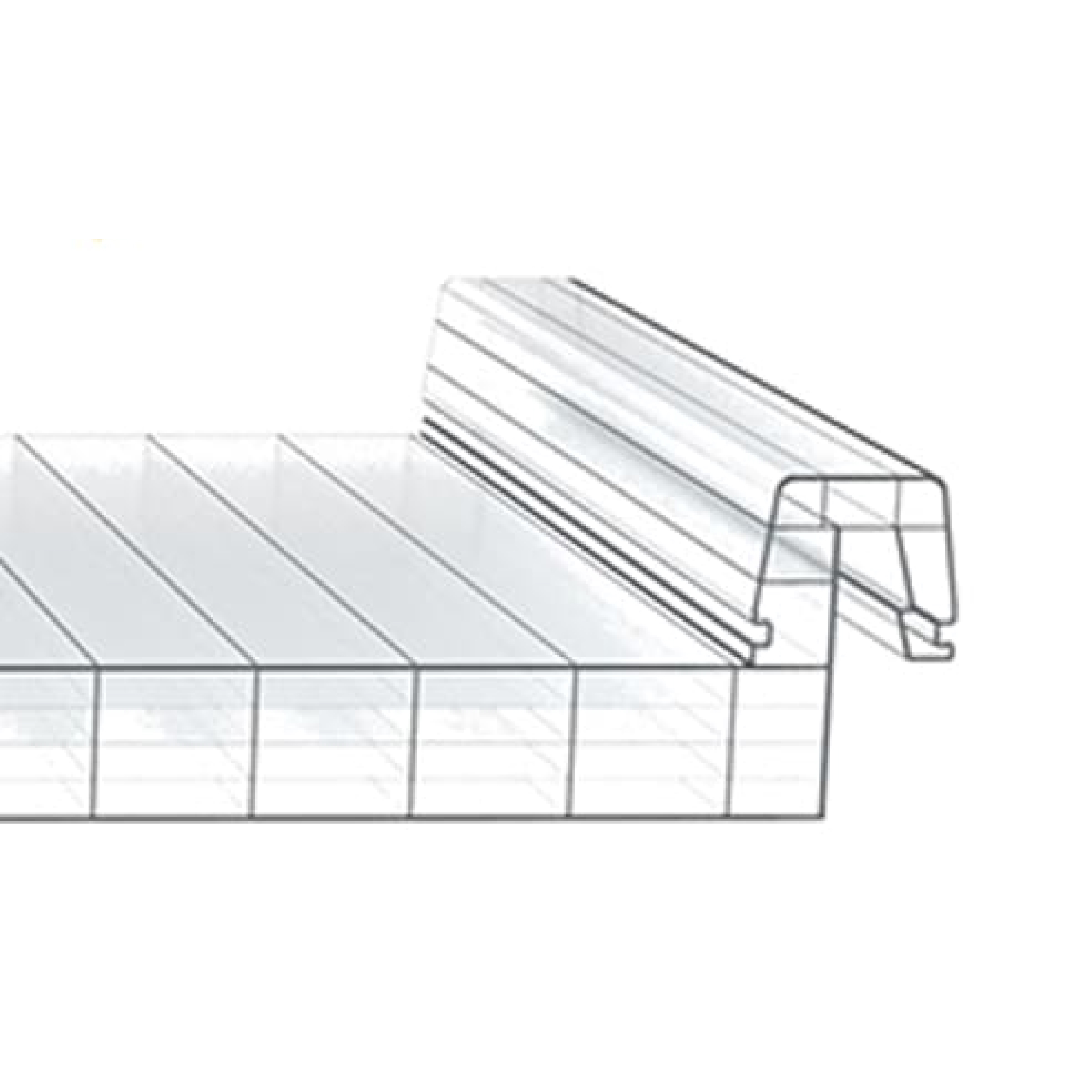 Покрівельна панель MFP PC 2625-5 прозора