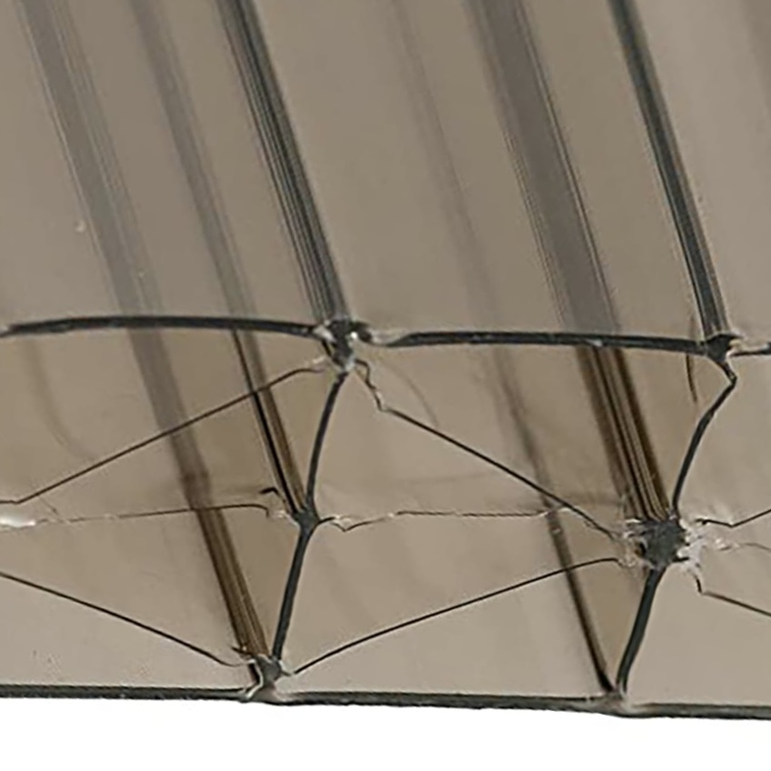 сотовий полікарбонат 16XLмм бронзовий 1УФ BAUGLAS ST LONGLIFE PREMIUM