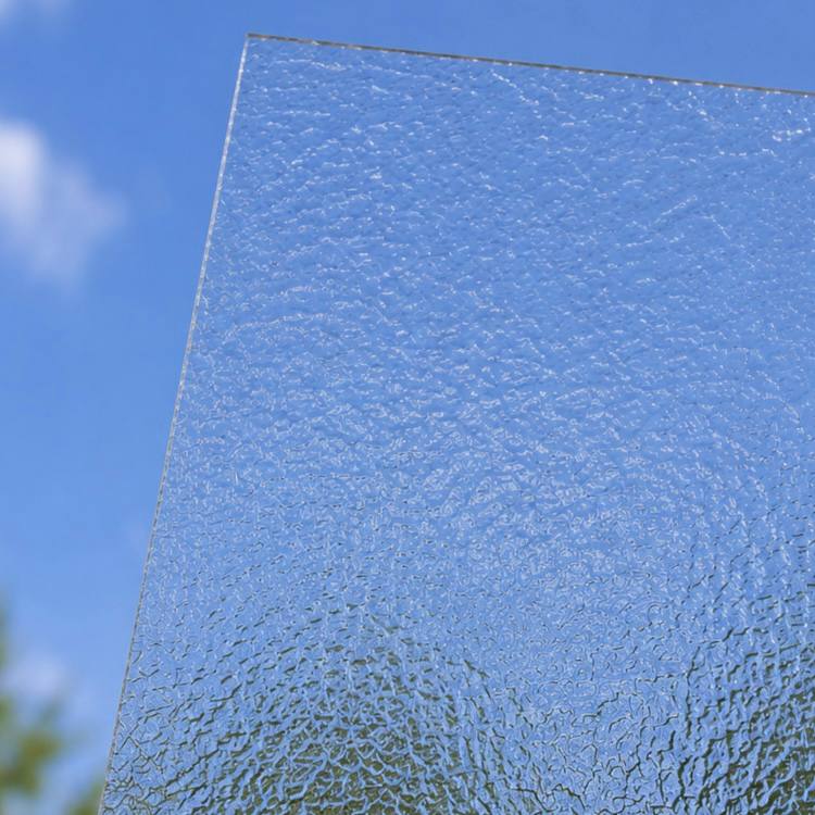 монолитный поликарбонат 3мм прозрачный шагрень 2УФ антивандальный BauGlas FSX professional